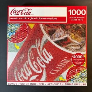 3/$20 🧩 Coca-Cola Mosaic Ice Cold 1000 Piece Jigsaw Puzzle by Master Pieces